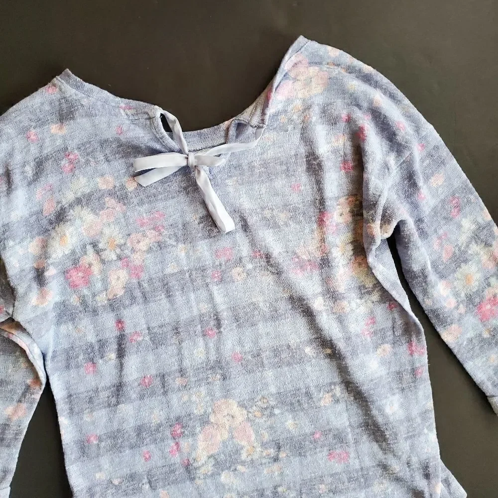 Lauren Conrad Lightweight Floral Sweater